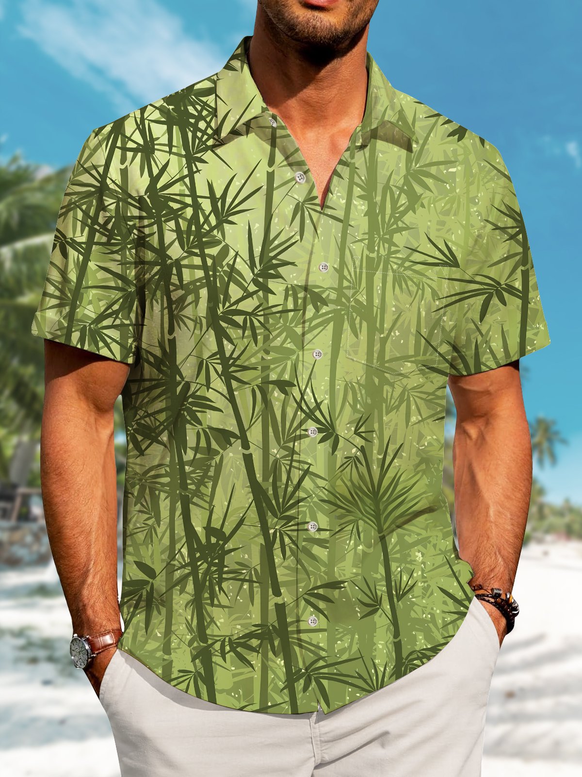 Green Hawaii Series Plant Shirts - Alohadaddy – AlohaDaddy