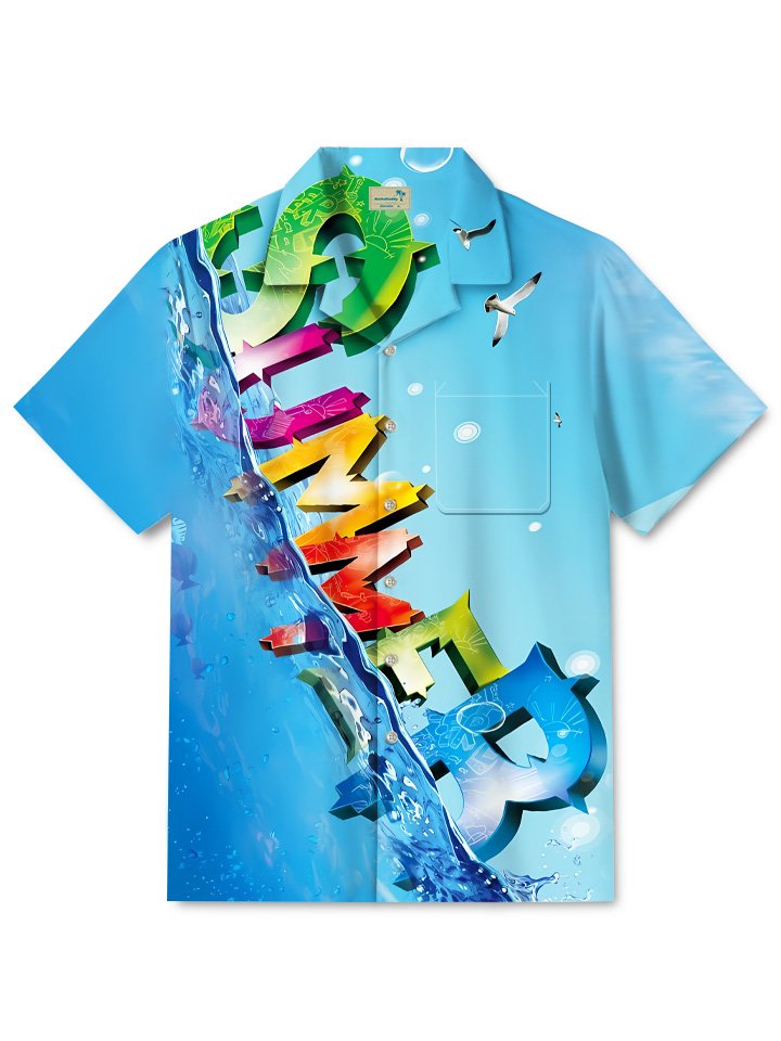 Blue Hawaii Series Pockets Ocean Shirts - Alohadaddy – AlohaDaddy